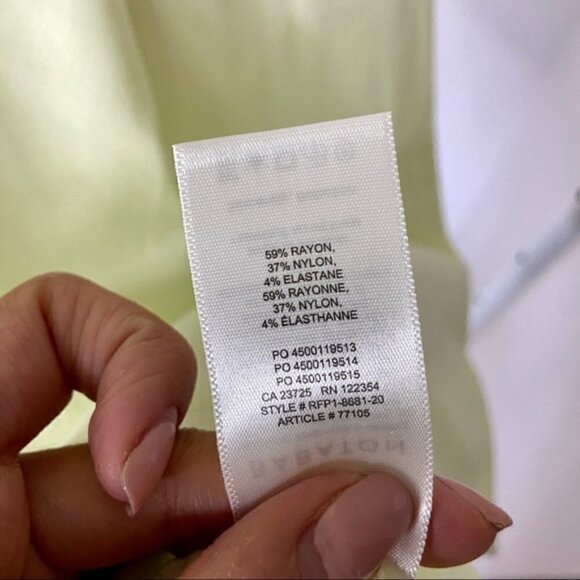 BABATON Aritzia Harrington yellow mini dress sz 00 - Picture 8 of 11